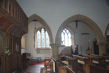 Eastern end of the south arcade August 2011